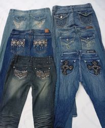 CR6974 Y2K Flare & Straight Jeans