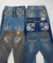 CR6975 Y2K Flare & Straight Jeans