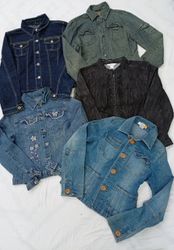 CR6985 Y2K Ladies Denim Jackets