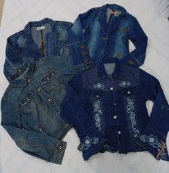 CR6987 Y2K Ladies Denim Jackets