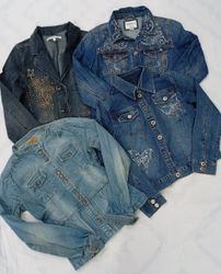 CR6990 Y2K Ladies Denim Jackets