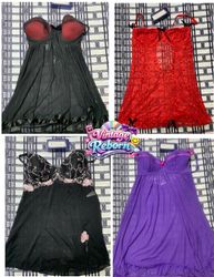 Y2K Vintage Lace Slip Dress & Sheer Babydoll Mix –..