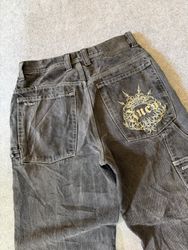 Hiphop Branded Embroidery Jeans