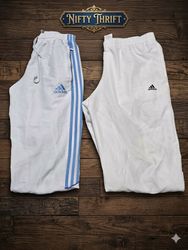 Adidas White Track Pants