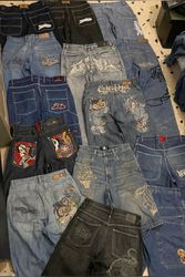 Hiphop Jeans Embroidery