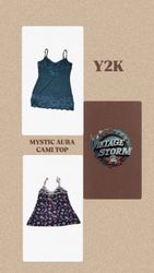 Y2K Mystic Aura Cami Tops