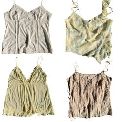 Y2K Cute Pastel Summer Cami Tops -SS-029