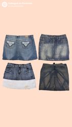 Y2k denim skirts
