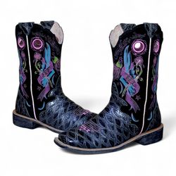 SA459 Vintage Cowboy Boots - Demanded Collection