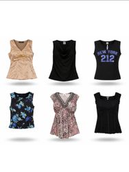 Y2K Sleeveless Tops