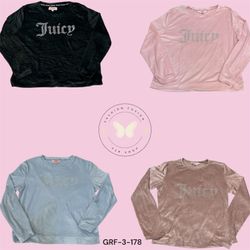 Juicy Couture Long Sleeve Crew Neck Top – Classic ..