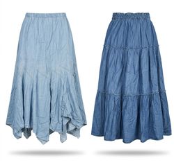 (FV-930) Y2K Denim Fairy Cotton Skirts