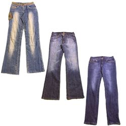 Y2K Edgy Girl Denim Flare Jeans RE-1675