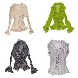 Y2K Fairy Ruffle Italian Tops Mix