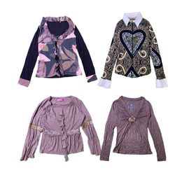 Y2K Earthy Tone Full Sleeve Tops RW-1681