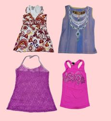 Y2k rainbow vibes camitops