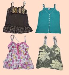 Y2k Floral Summer Tops