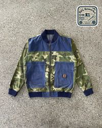 Upcycled Camo Carhartt Bomber Jacket