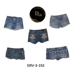 Y2K High-Waisted Denim Mini Shorts – Street Style ..