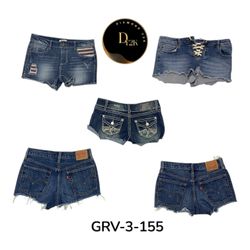 Retro Denim Mini Shorts – 90s Inspired Look (GRV-3..