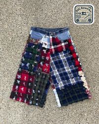 Upcycled Boro Patchwork Jorts