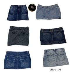 Denim Mini Skirt  for Women – Summer Casual Wear )..