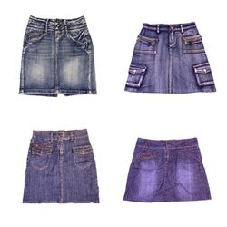 Y2K NYC IT Girl Denim Mini Skirts RW-1683