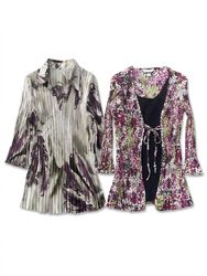 (FV-1005) Vintage 2000s Floral Wrap Tops Edit