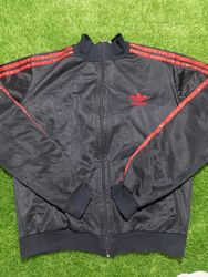 Mix branded track jacket and windbreaker