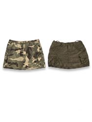 (FV-1007) Y2K Cotton Cargo Mini Skirts