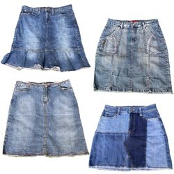 Y2K NYC IT GIRL DENIM MIDI SKIRTS RE-2904