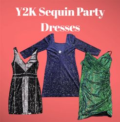 Y2K Sequin Party Dresses - (25/03)