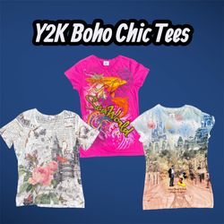 Y2K Boho Chic Tees - (25/03)