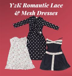 Y2K Romantic Lace & Mesh Dresses - (25/03)