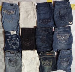L. A. IDOL USA AND OTHER MIX BRANDS MINI SHORTS (I..