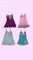 Y2k shinning Silk slip