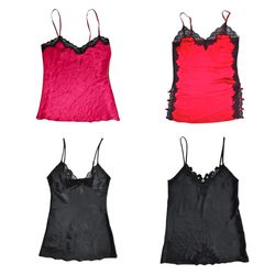 Y2K Romantic Goth Slip Dresses