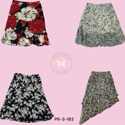 Printed Poly Skirt – Lightweight & Flowy Casual We..