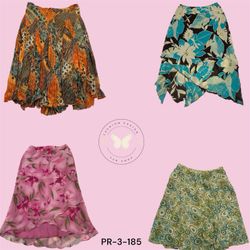 Geometric Print Poly Skirt – Modern Casual Look (P..