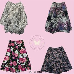 Boho Printed Poly Skirt – Relaxed & Stylish Fit (P..