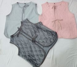 CR7046 Upcycled Comforter Vests