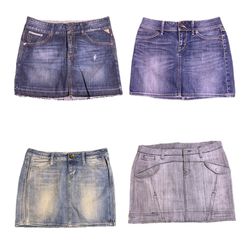 Y2K Denim Mini Skirts RW-1694