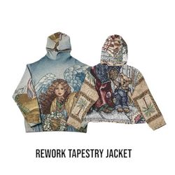 Upcycle Tapestry Jacket With Hoodie (Dv -03-32)