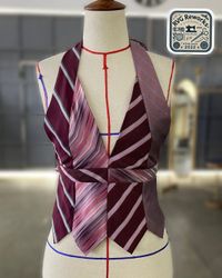 Upcycled Tie Tank Top