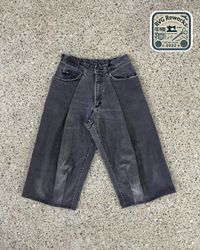 Upcycled Denim Wrap Shorts