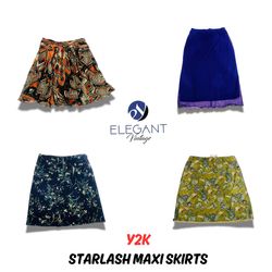 Y2K Starlash Maxi Skirts - EV0839