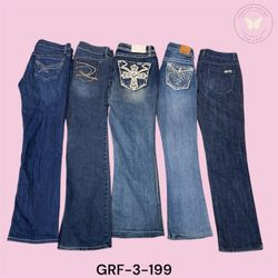 Women’s Y2K Wide Leg Denim Jeans – Relaxed Fit (GR..