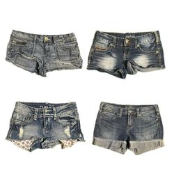 Y2K Gothic Vibe Denim Sexy Shorts (TVL-382)