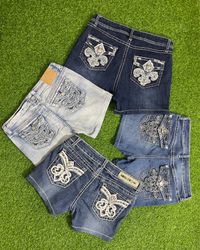 Y2K Embroidered Shorts