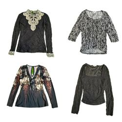 Y2K Gothic Vibe Full Sleeve Tops (TVL-385)